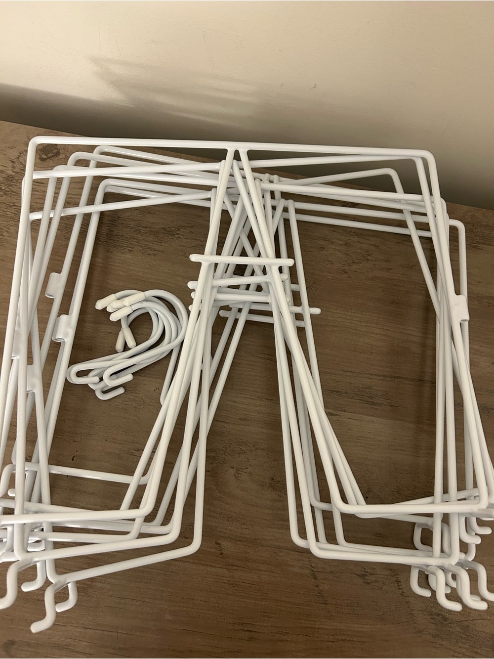 Wire Shelf Dividers for Closets with Hooks Set of 8